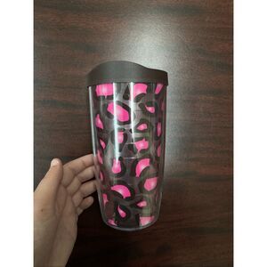 Tervis Pink Leopard Print Tumbler Cup- 16 oz